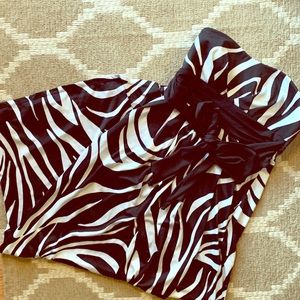 Zebra Print Maxi Dress